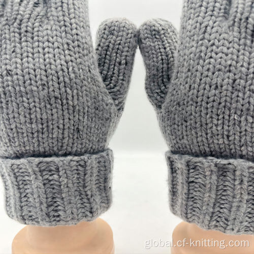 Knitted Gloves Producer Men's knitted gloves with wool Manufactory